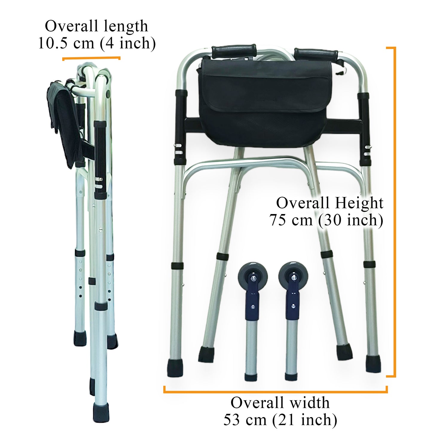 ViN 7102 | Elderly Walking Aid 2 kg Ultra Lightweight Aluminum