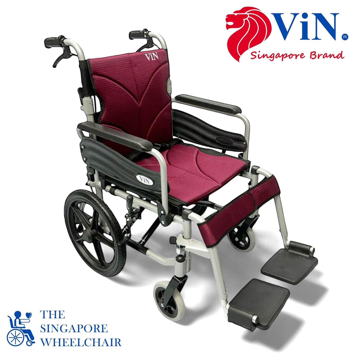 ViN 46A5S | Pushchair - Washable Cushion - Flip-up Armrest - Detachable Legrest - Anti Tipper