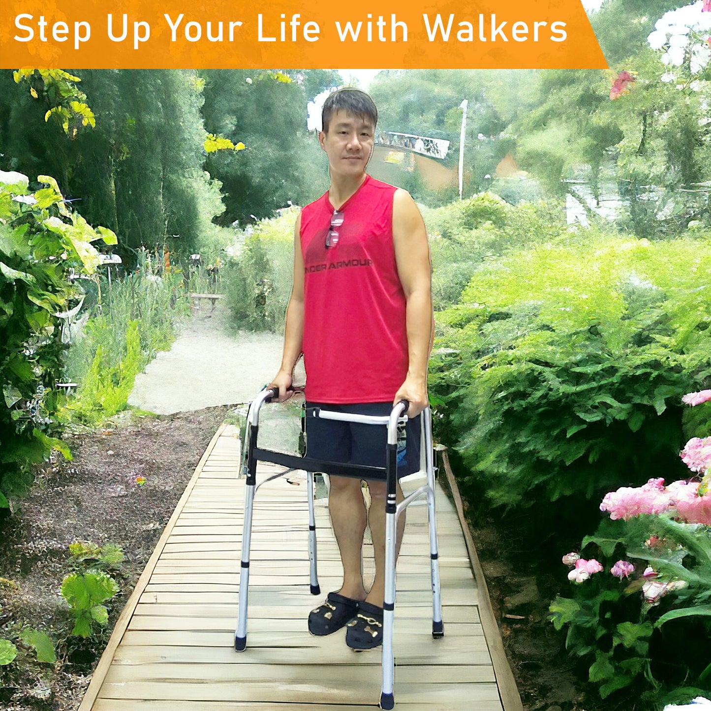 ViN 7102 | Elderly Walking Aid 2 kg Ultra Lightweight Aluminum