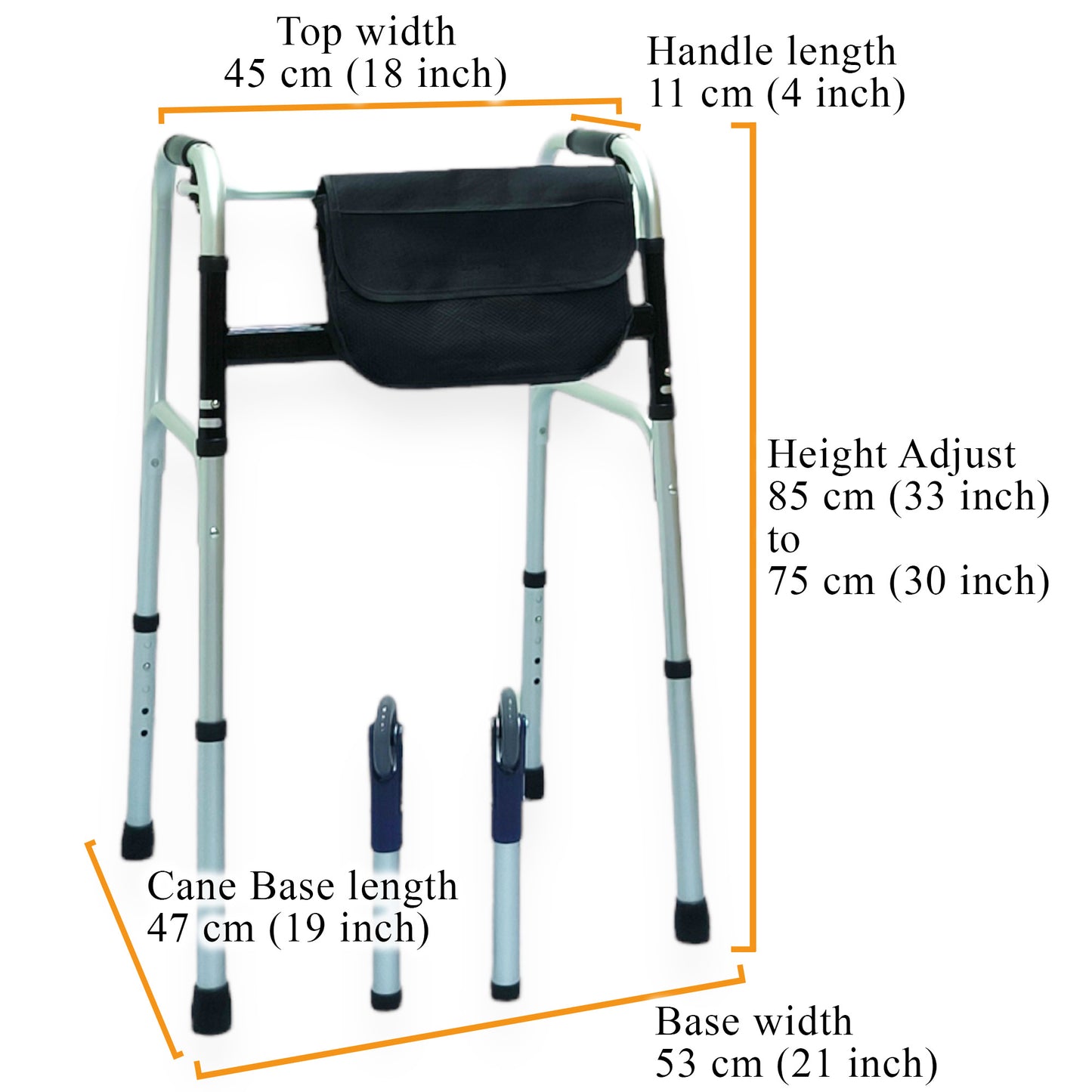 ViN 7102 | Elderly Walking Aid 2 kg Ultra Lightweight Aluminum