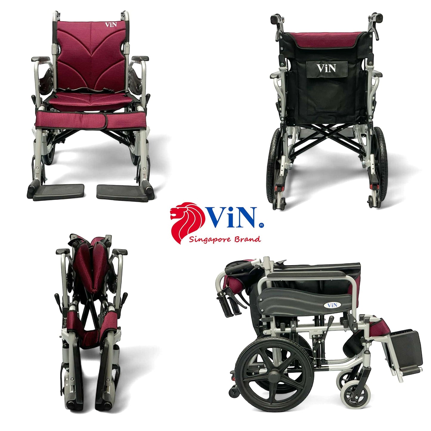 ViN 46A5S | Pushchair - Washable Cushion - Flip-up Armrest - Detachable Legrest - Anti Tipper