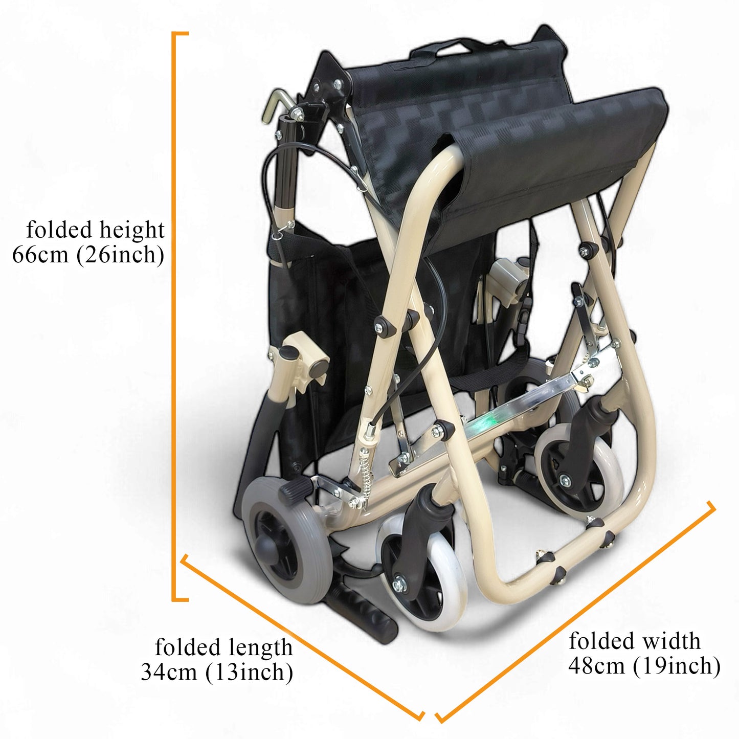 ViN YK800 | Travel Pushchair - Flip-up Armrest + Haversack bag Carrier + Cabin Approved Size