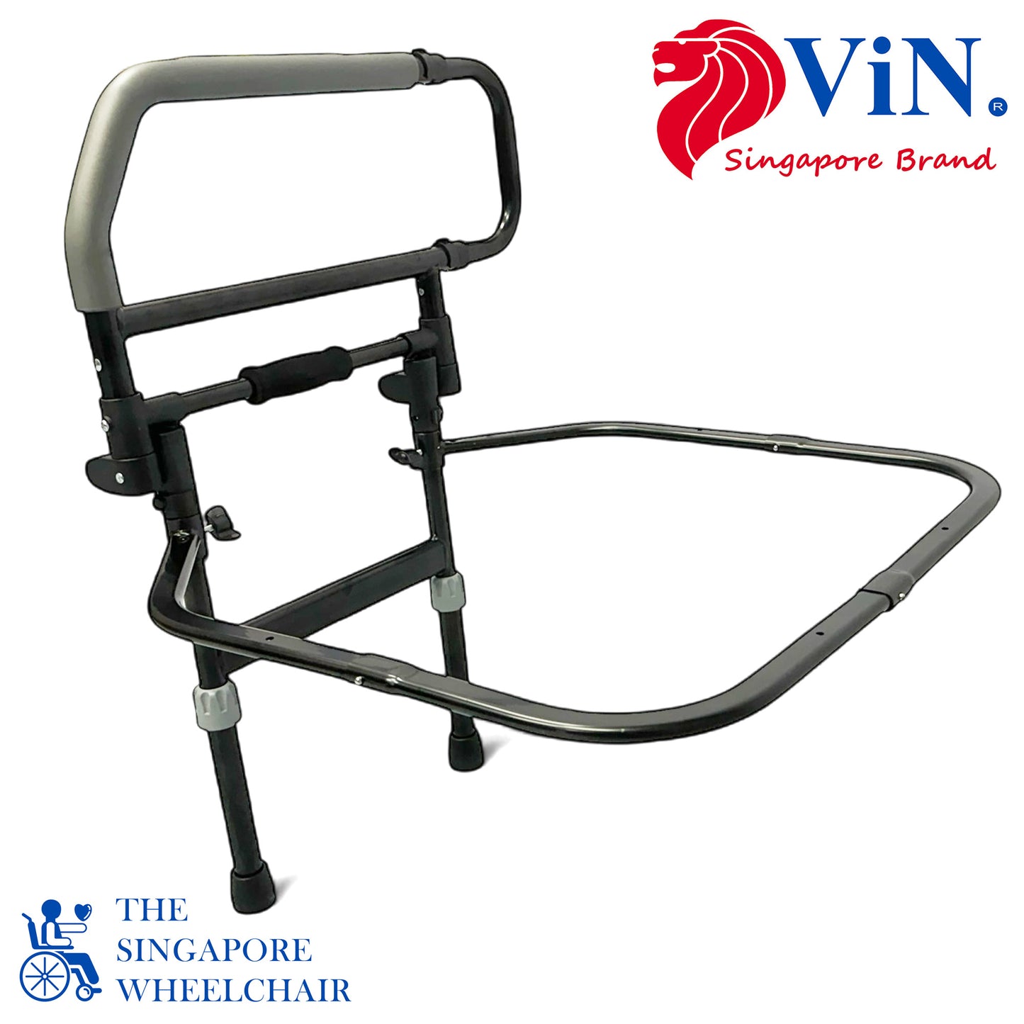 ViN BR03 |  Bedside Rail with Legs Foldable Flip Down Function