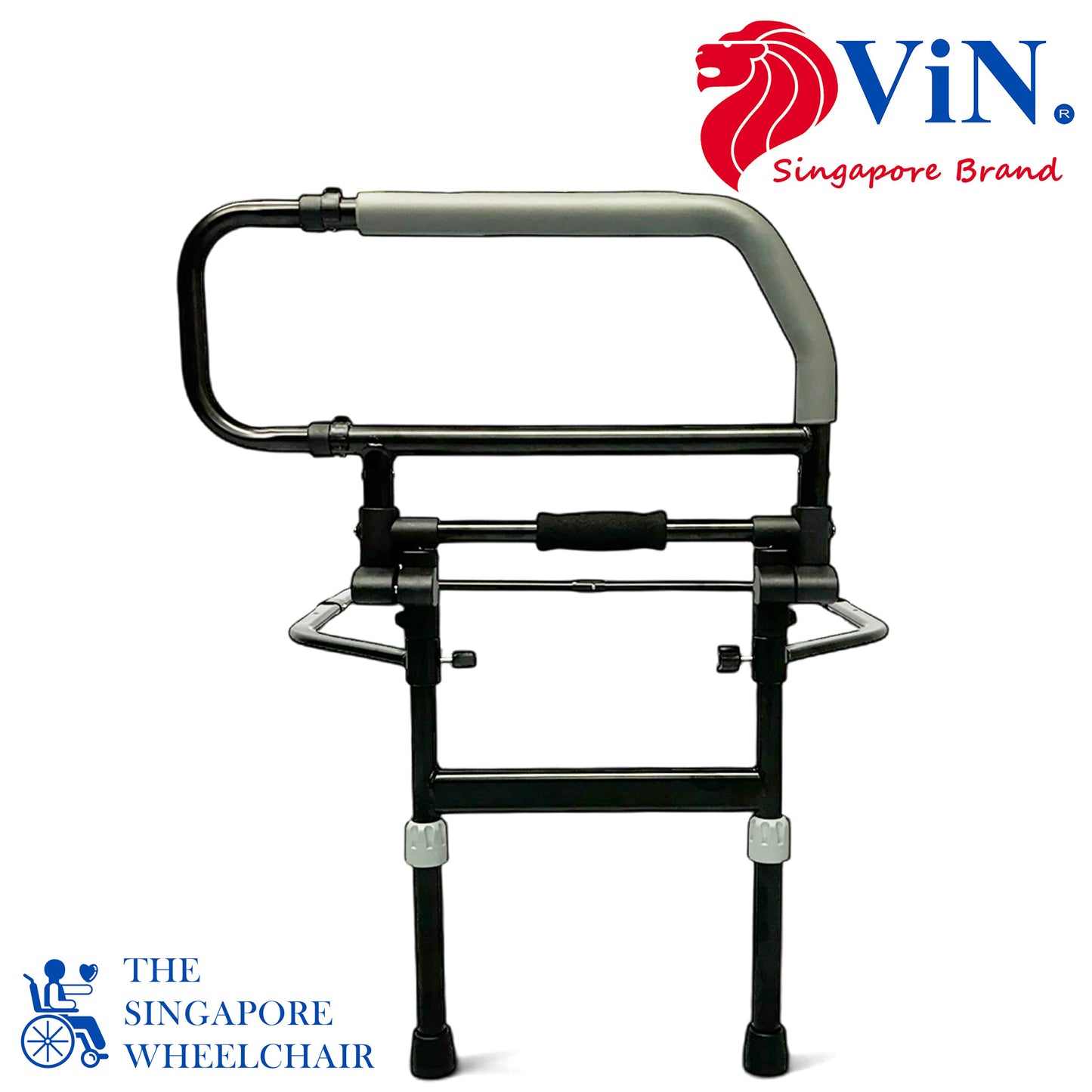 ViN BR03 |  Bedside Rail with Legs Foldable Flip Down Function