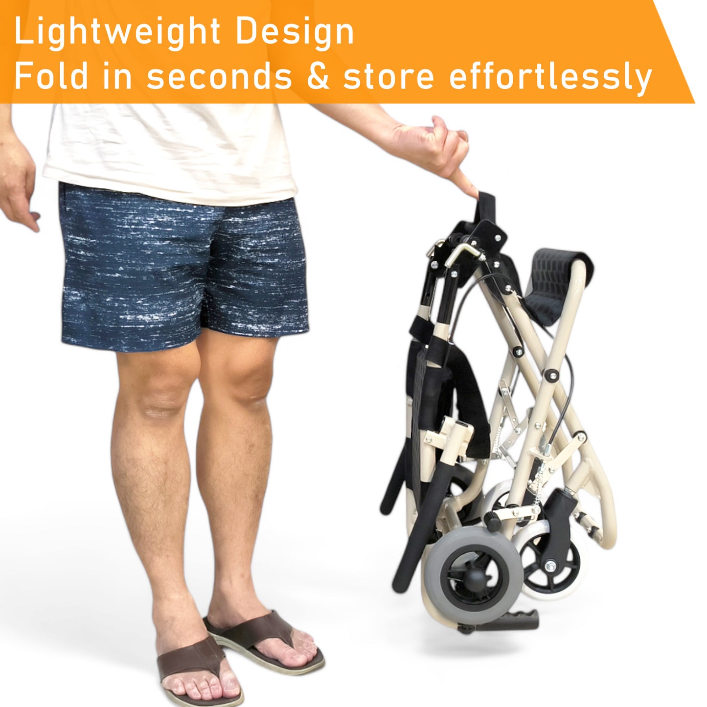 ViN YK800 | Travel Pushchair - Flip-up Armrest + Haversack bag Carrier + Cabin Approved Size