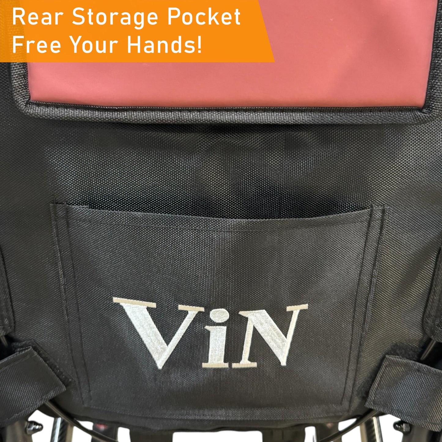 ViN A16 | Travel Pushchair - Removable Seat Cushion + Pull Handle + Flip-up Armrest & Footrest + Suspension + Lightweight + Haversack bag Carrier + Plane Approved Size