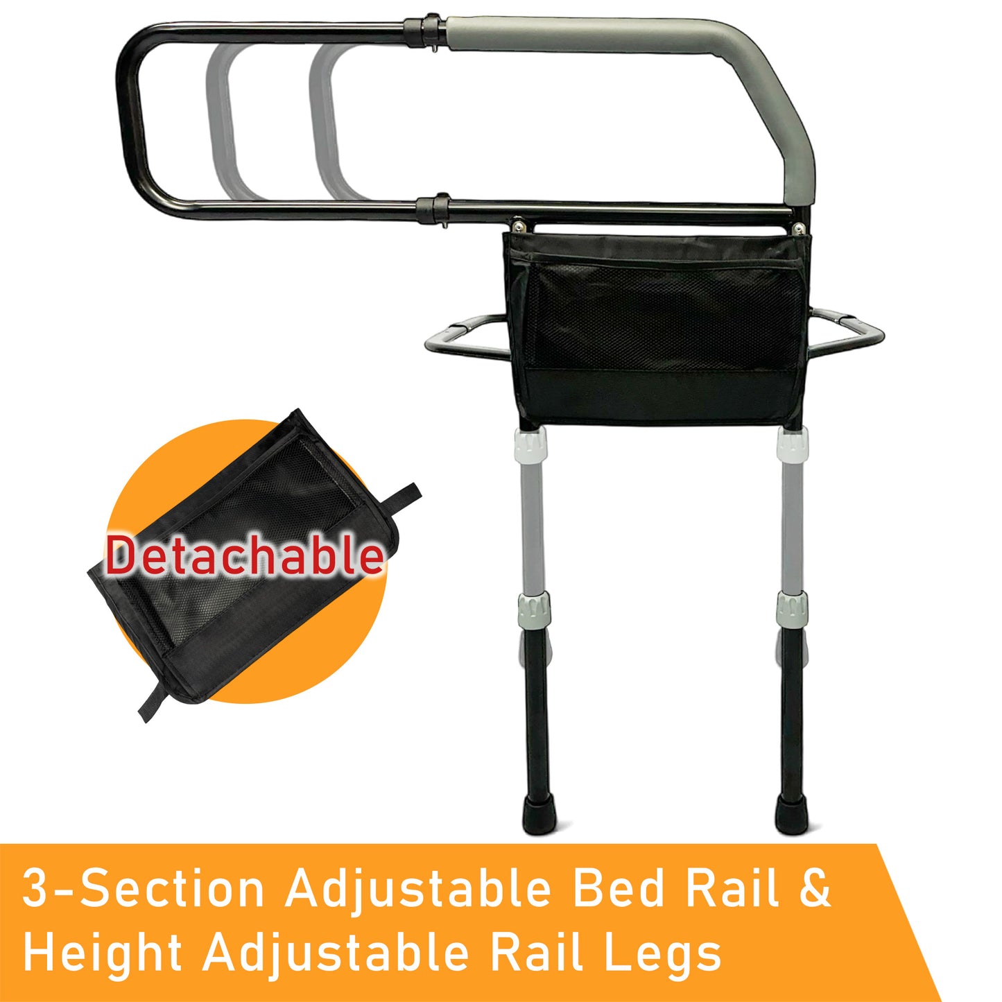 ViN BR01 |  Bedside Rail with Legs Foldable