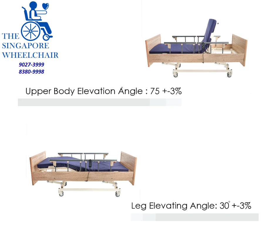 Bion Bed | 02525 - Homecare Bed H100 Electric Medical Hospital Nursing Bed