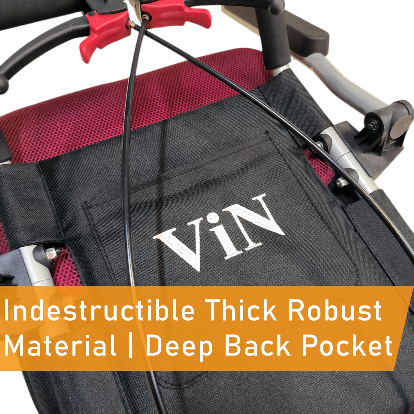 ViN 31A | Travel Pushchair - Flip-up Armrest & Footrest + Haversack bag Carrier + Cabin Approved Size