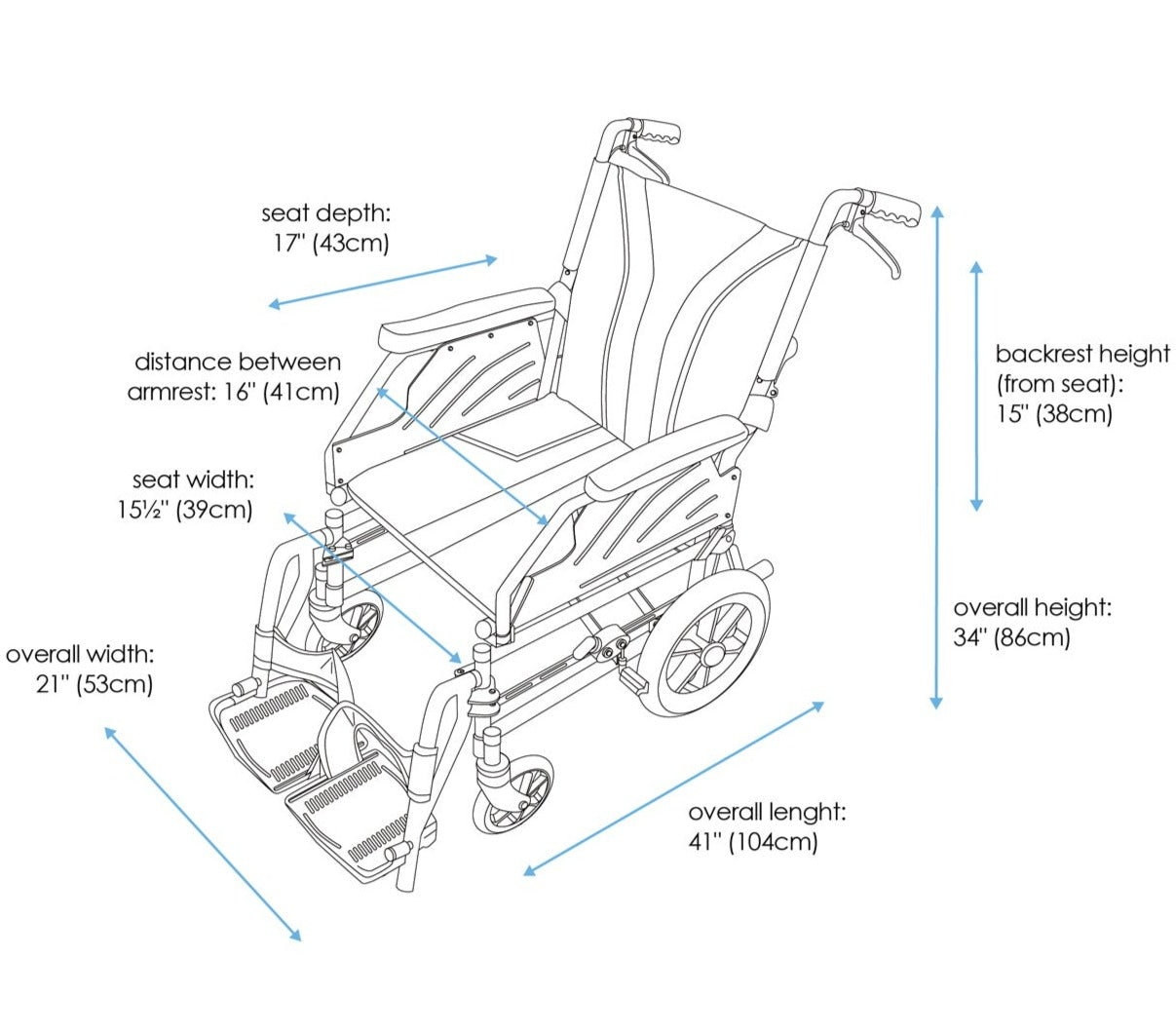 Bion | 02353 iLight Detachable Pushchair (16 Inch Seat Width)