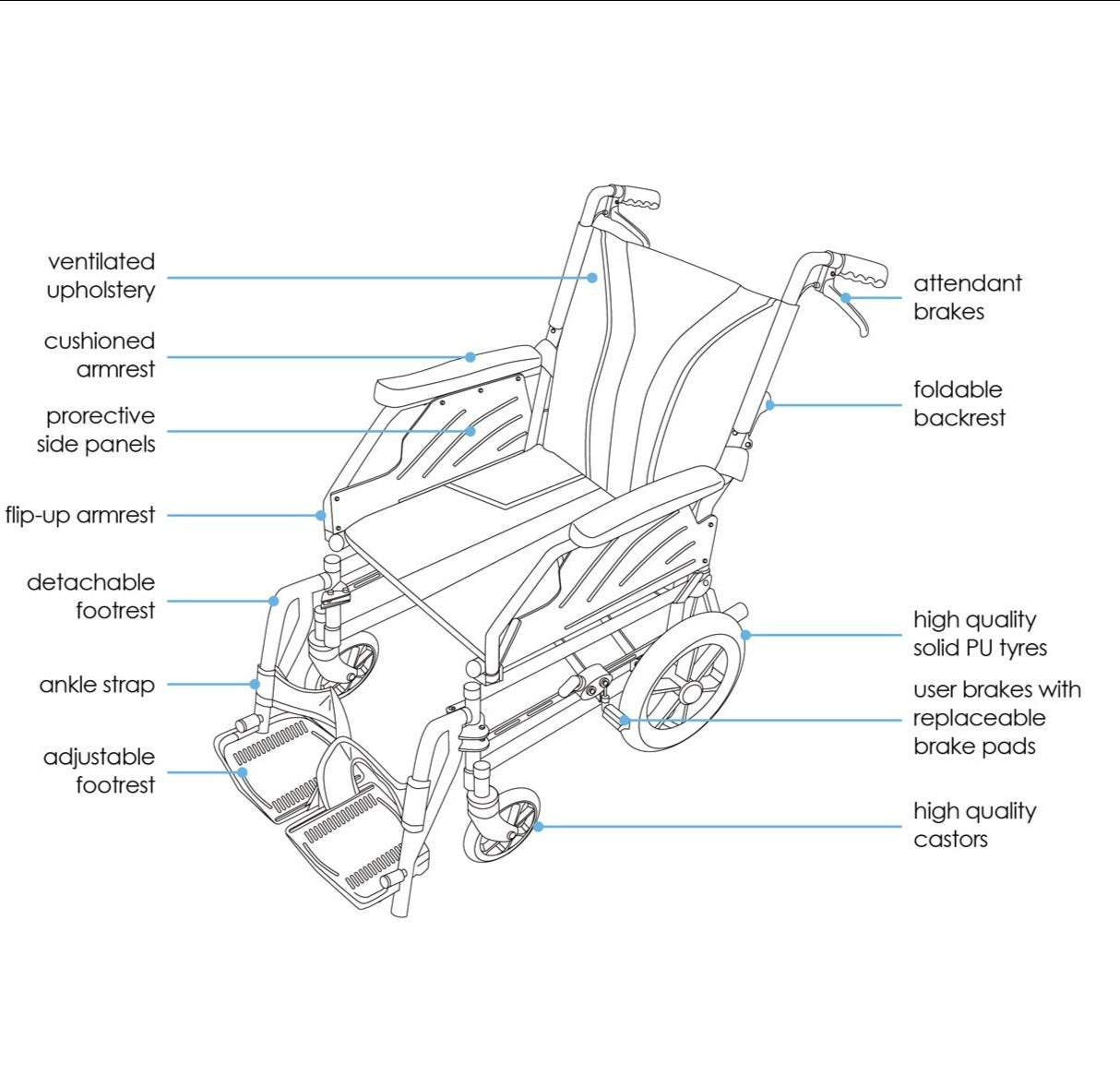 Bion | 02353 iLight Detachable Pushchair (16 Inch Seat Width)